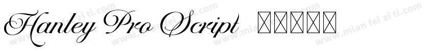 Hanley Pro Script字体转换